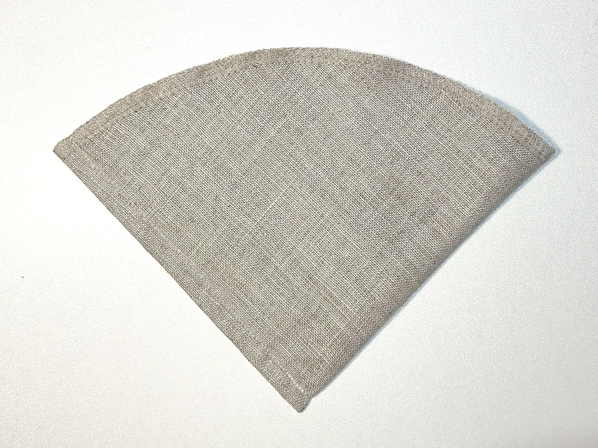 ヘンプ100％の素材を使った 繰り返し使えるコーヒーフィルター（円錐タイプ）1枚入り | 2枚目